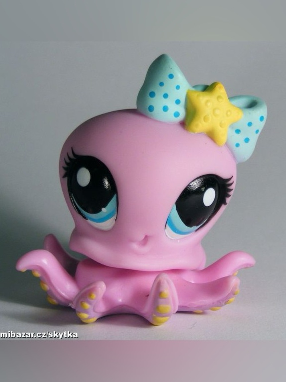 LITTLEST PETSHOP LPS #2264 HASBRO PURPLE OCTOPUS GREEN EYE 2007